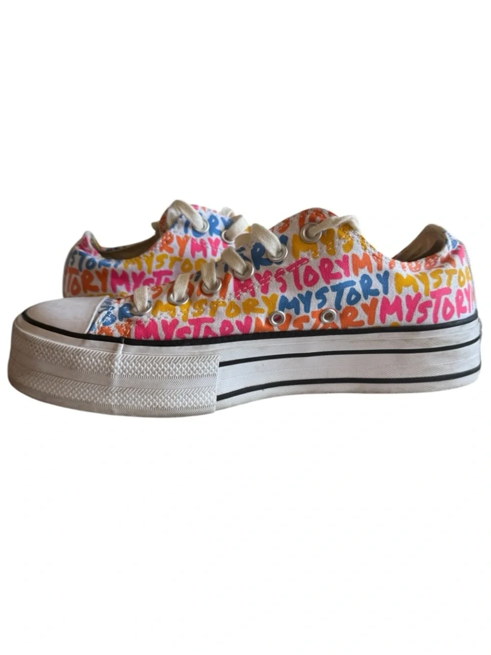 Converse Chuck Taylor All Star Platform Low 'My Story' Women’s US Size 8